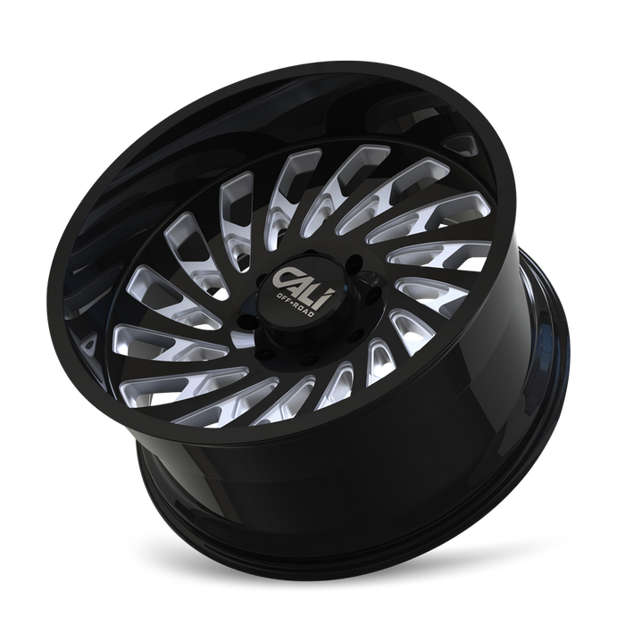 CALI OFF-ROAD 9108-2178BM SWITCHBACK (9108) GLOSS BLACK/MILLED 20X10 8-180 -25MM 124.1MM - Truck Part Superstore