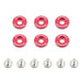 Mishimoto MMFW-SM-6RD Mishimoto M6 X 1.0 Fender Washer and Bolt Kit, 16.7mm OD, 6 pcs, Red - Truck Part Superstore