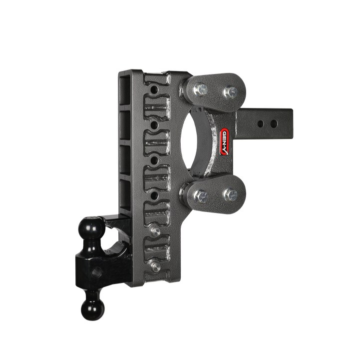 GEN-Y Hitch GH-1826 The BOSS TORSION-FLEX 3" Shank 12" Drop 2.4K TW 21K Hitch Dual-Ball Pintle Lock - Truck Part Superstore