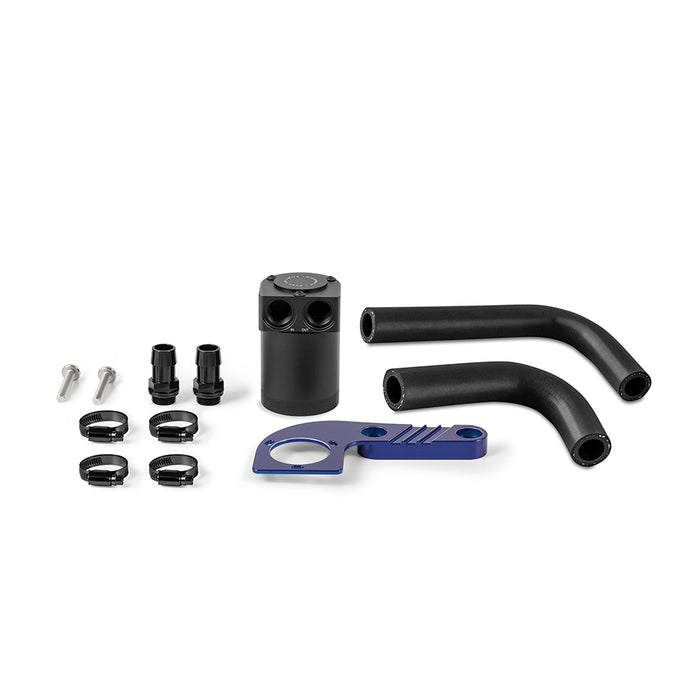 Mishimoto MMBCC-F80-15CFDB Baffled Oil Catch Can fits BMW F8X M3/M4 2015-2020, Frozen Dark Blue II Metallic - Truck Part Superstore