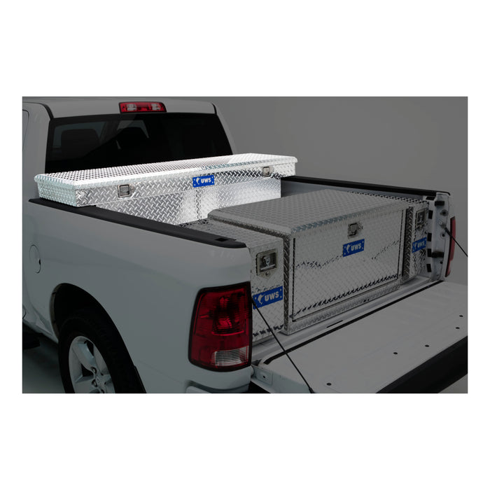 UWS TBS-69 UWS TBS-69 Crossover Tool Box (69 Inch Truck Tool Box-Bright Aluminum) - Truck Part Superstore