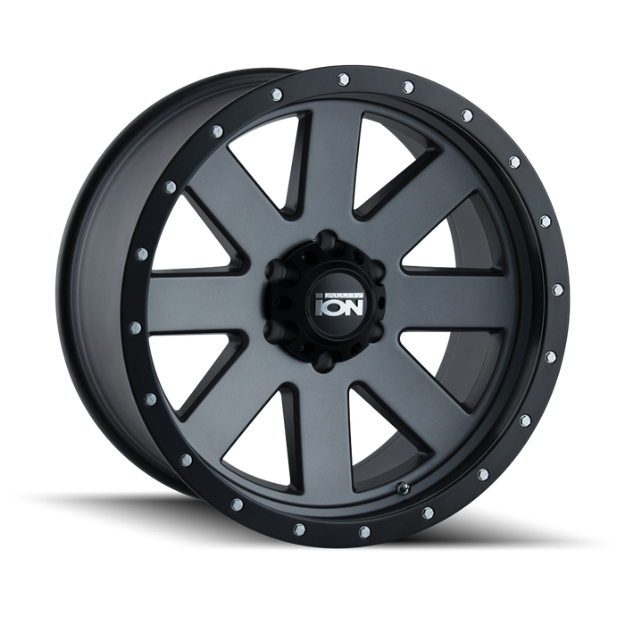 ION 134-7883MG 134 (134) MATTE GUNMETAL/BLACK BEADLOCK 17X8.5 6-139.7 6MM 106MM - Truck Part Superstore