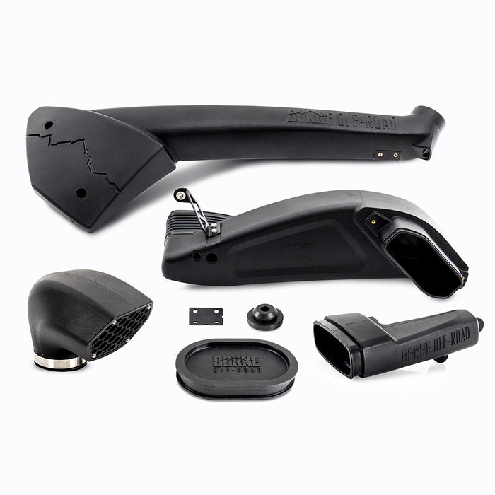 Mishimoto MMAI-RPTR-17NWBK Borne Off-Road Snorkel, Fits Ford Raptor 3.5L EcoBoost 2017-2020, Wrinkle Black - Truck Part Superstore