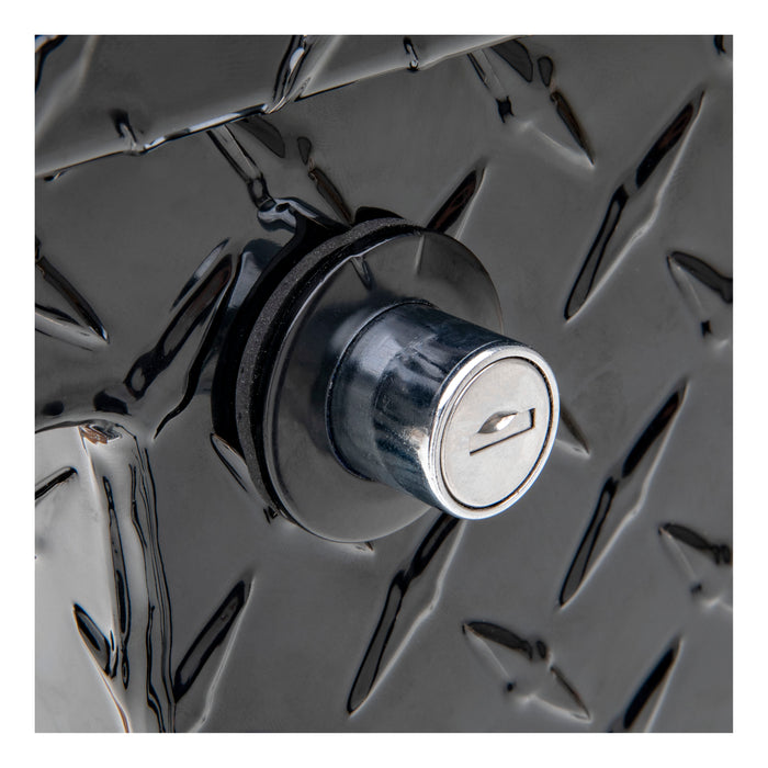 UWS EC30202 Gloss Black Aluminum 48in. Truck Side Tool Box with Low Profile (Heavy Packaging - Truck Part Superstore