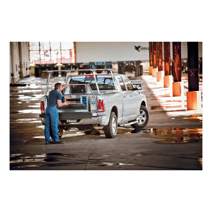 UWS TBC-38-DS Bright Aluminum 38in. Utility Chest Box with Drawers - Truck Part Superstore