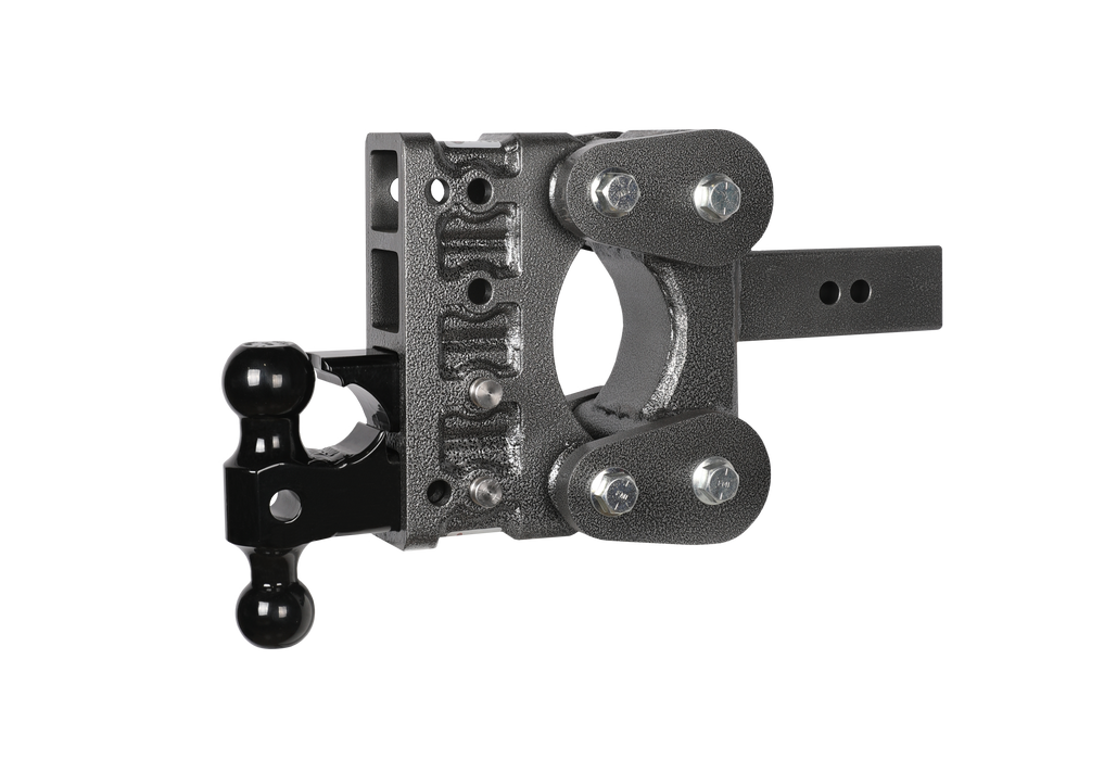 GEN-Y Hitch GH-1124 The BOSS TORSION-FLEX 2.5" Shank 5" Drop 1.7K TW 16K Hitch Dual-Ball Pintle Lock - Truck Part Superstore