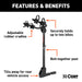 CURT 18029 Hitch-Mounted Bike Rack (2 Bikes; 1-1/4in. or 2in. Shank) - Truck Part Superstore