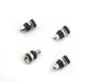 Mr Gasket 1957MRG Straight Chrome Tire Valve Stems; Short Screw-On Mount; 4 pc.; - Truck Part Superstore