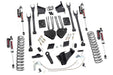 Rough Country 56550 6 Inch Ford 4-Link Suspension Lift Kit Vertex Reservoir Shocks 11-14 F-250 4WD Overloads Rough Country - Truck Part Superstore