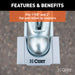 CURT 23086 Hitch/Coupler Lock Set (2in. Receiver; 1/2in. to 2-1/2in. Latch; 1-7/8in./2in. L - Truck Part Superstore