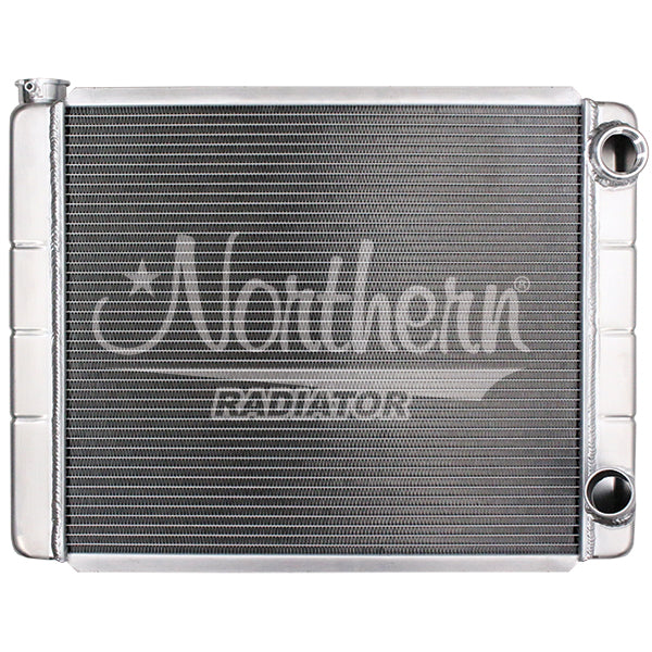 Northern Radiator 204119 Race Pro Radiator - 26 x 19 GM Double Pass With Threaded Inlet Connection - Truck Part Superstore