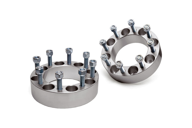 Rough Country 1095 2 Inch Wheel Spacers Pair Aluminum 12-14 Ram 2500/3500 Silverado/Sierra 2500 HD/3500 HD Rough Country - Truck Part Superstore