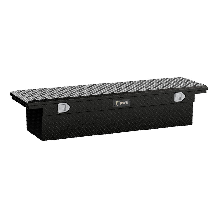 UWS TBS-69-LP-BLK Gloss Black Aluminum 69in. Truck Tool Box with Low Profile (LTL Shipping Only) - Truck Part Superstore