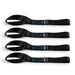 Mishimoto BNRTC-SLP-4BK Borne Off-Road Soft Loop Tie-Down Straps, Black - Truck Part Superstore