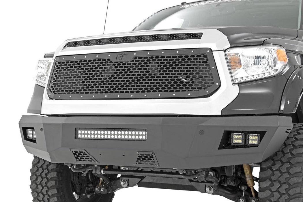 Rough Country 70222 Tundra Mesh Grille 14-17 Tundra Corrosion Resistant Black Powdercoat Stainless Steel Hardware Rough Country - Truck Part Superstore