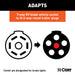 CURT 57720 Adapter with Alarm (7-Way RV Blade to 6-Way Round Trailer; Center Pin Brake) - Truck Part Superstore