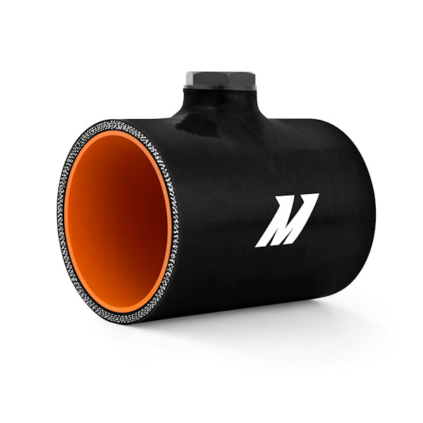 Mishimoto MMCP-30NPTBK Silicone Coupler, 3.0-in w/ 1/8-in NPT Bung - Truck Part Superstore