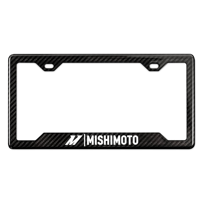 Mishimoto MMPROMO-FRAME-CF-G Carbon Fiber License Plate Frame, Gloss Carbon Fiber - Truck Part Superstore