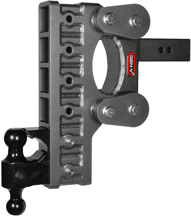 GEN-Y Hitch GH-1326 The BOSS TORSION-FLEX 2.5" Shank 12" Drop 2.4K TW 21K Hitch Dual-Ball PintleLock - Truck Part Superstore