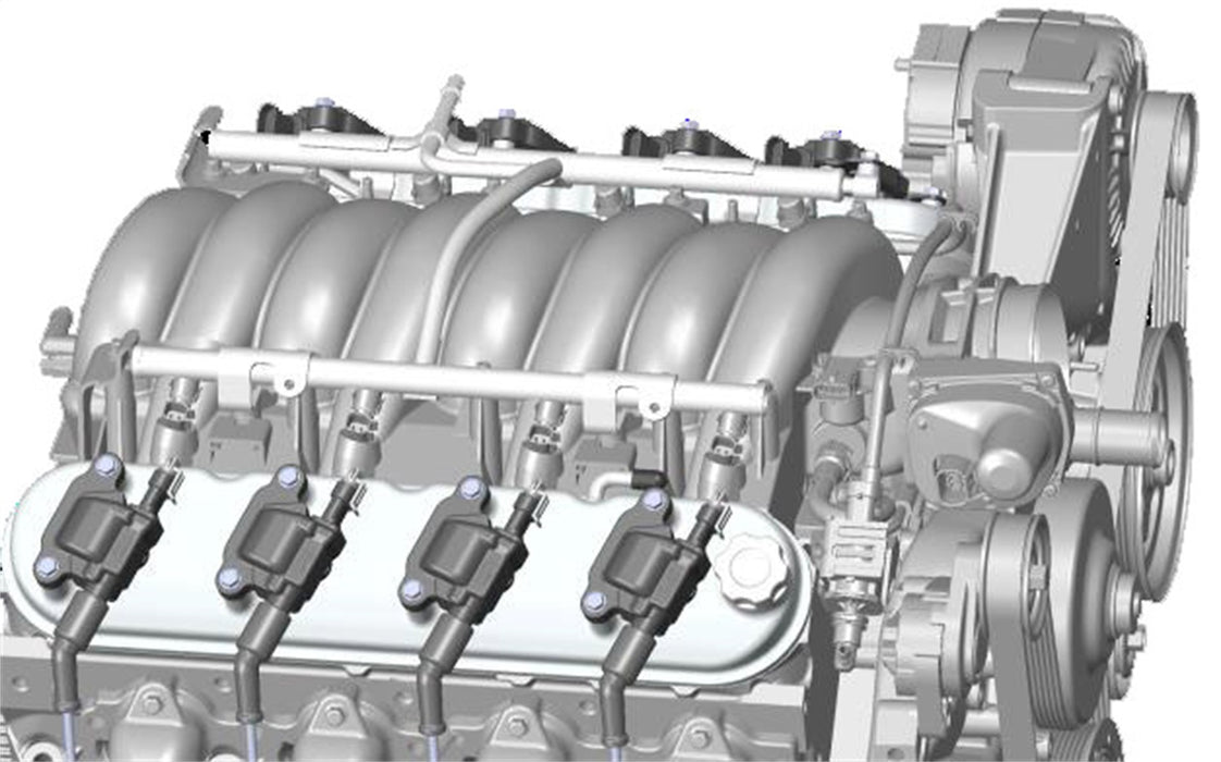 Holley 241-91 LS Valve Cover; Satin Black Finish; - Truck Part Superstore