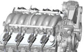 Holley 241-91 LS Valve Cover; Satin Black Finish; - Truck Part Superstore