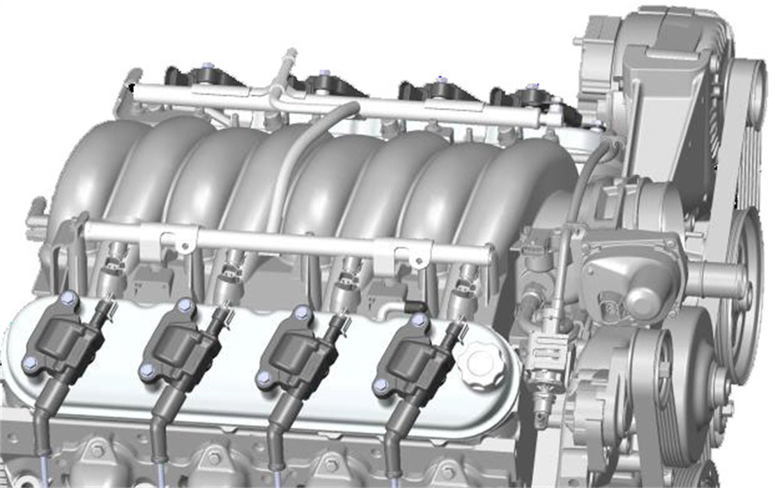 Holley 241-91 LS Valve Cover; Satin Black Finish; - Truck Part Superstore