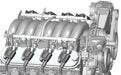 Holley 241-91 LS Valve Cover; Satin Black Finish; - Truck Part Superstore