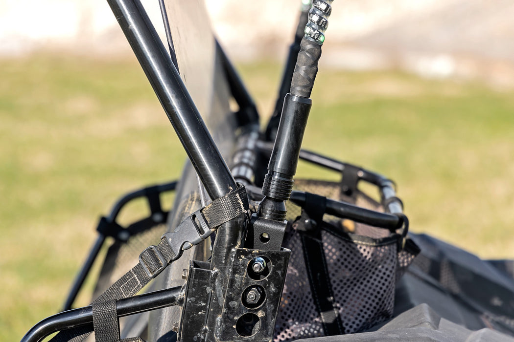 Rough Country 93087 Polaris LED Whip Light Bed Mount Kit w/LED Whip Lights 12-20 Polaris RZR 170 EFI Rough Country - Truck Part Superstore