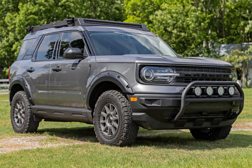 Rough Country F-F11612 Pocket Fender Flares Chrome Rivets 21-22 Ford Bronco Sport 4WD Rough Country - Truck Part Superstore