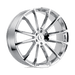 Status 2295GTH255127C76 STGTH 22X9.5 5X5.0 CHROME 25MM - Truck Part Superstore