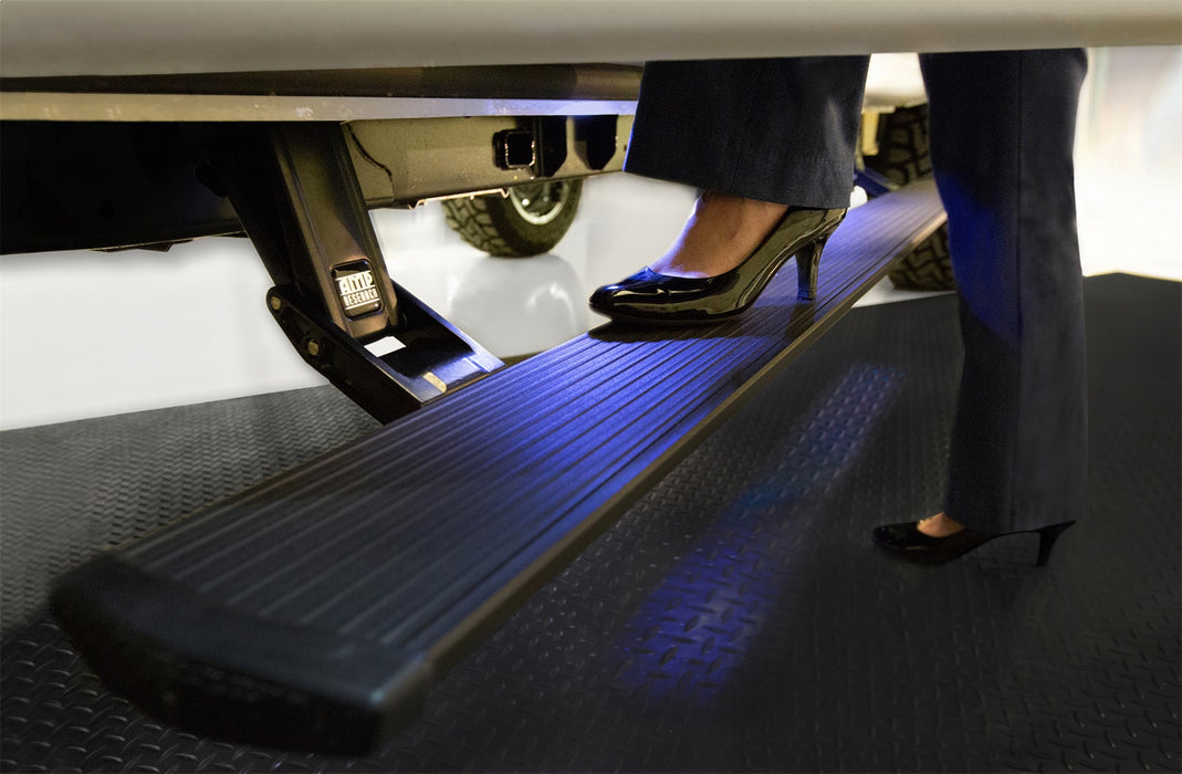 AMP Research 76160-01A PowerStep™ Plug-N-Play System; Incl. OEM Style Illumination; Black; Each; - Truck Part Superstore