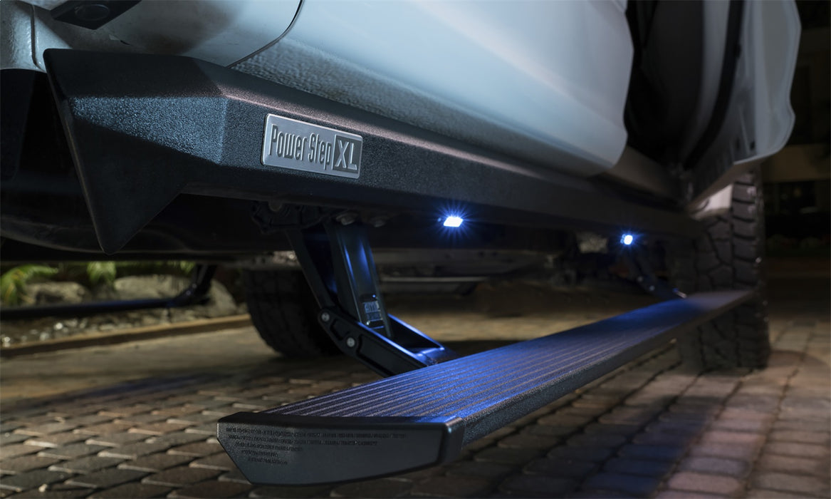 AMP Research 77255-01A PowerStep™ XL; Incl. OEM Style Illumination; Black; - Truck Part Superstore
