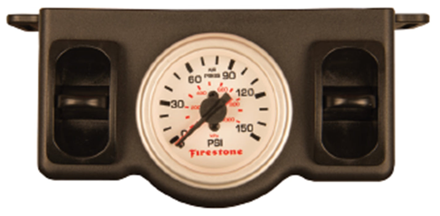 Firestone Ride-Rite 2576 Pressure Gauge; Dual; White; Plastic; Electric Gauge; - Truck Part Superstore