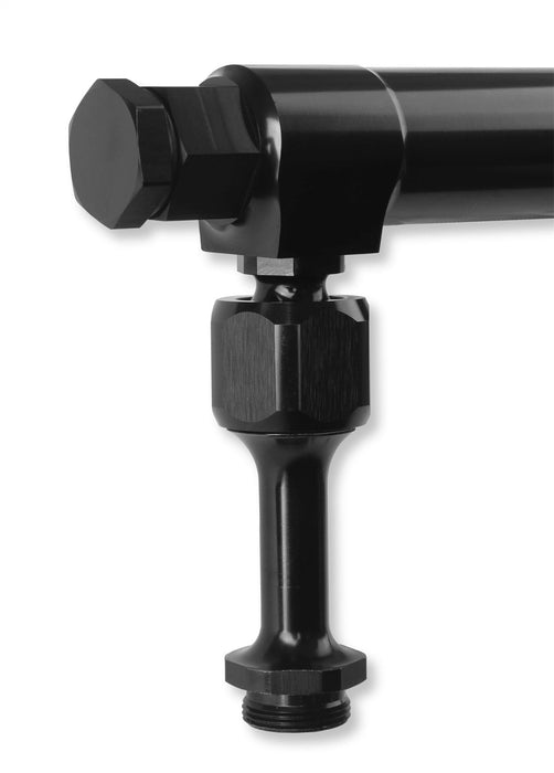 Earl's Performance AT105008ERL Billet Fuel Log; Inlet -8AN; 7/8-20AN; Swivel; Black; - Truck Part Superstore