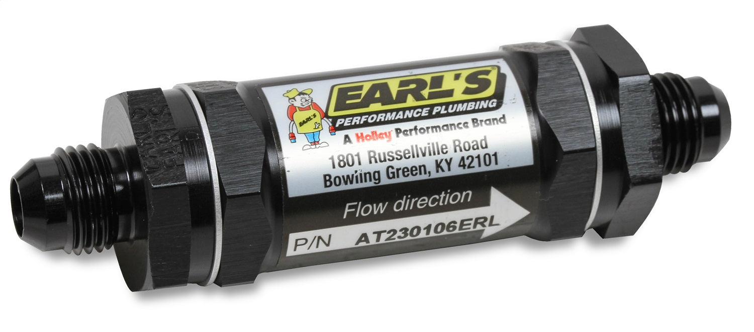 Earl's Performance AT230104ERL Aluminum In-Line Fuel Filter - Truck Part Superstore