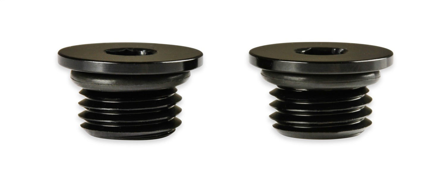 Earl's Performance AT581304ERL Aluminum AN O-Ring Port Plug; Size: -4AN O-Ring Port; 2 pc.; Anodized Black; - Truck Part Superstore