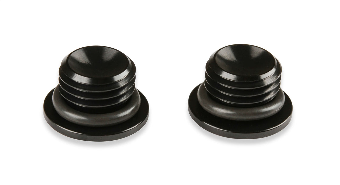 Earl's Performance AT581304ERL Aluminum AN O-Ring Port Plug; Size: -4AN O-Ring Port; 2 pc.; Anodized Black; - Truck Part Superstore