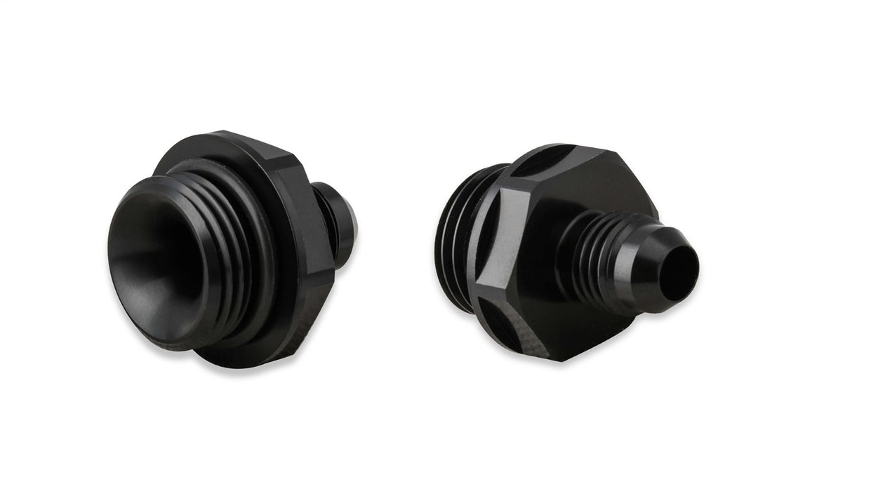 Earl's Performance AT585106ERL Cooler Adapter; Bagged Packaging; -06AN; 2 pc.; Black; - Truck Part Superstore