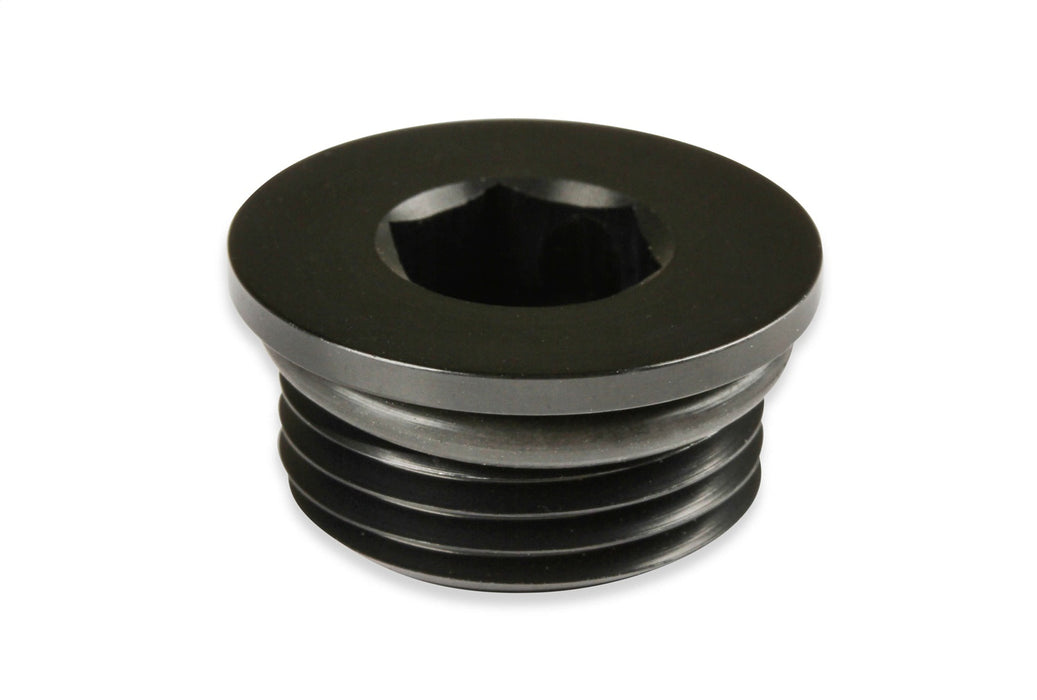 Earl's Performance AT981308ERL Aluminum AN O-Ring Port Plug; Size: -8AN O-Ring Port; 1 pc.; Anodized Black; - Truck Part Superstore