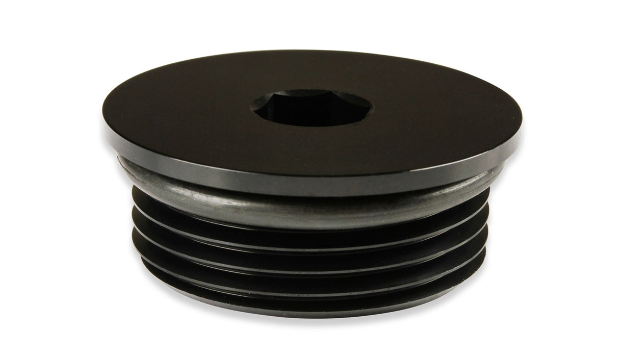Earl's Performance AT981316ERL Aluminum AN O-Ring Port Plug; Size: -16AN O-Ring Port; 1 pc.; Anodized Black; - Truck Part Superstore