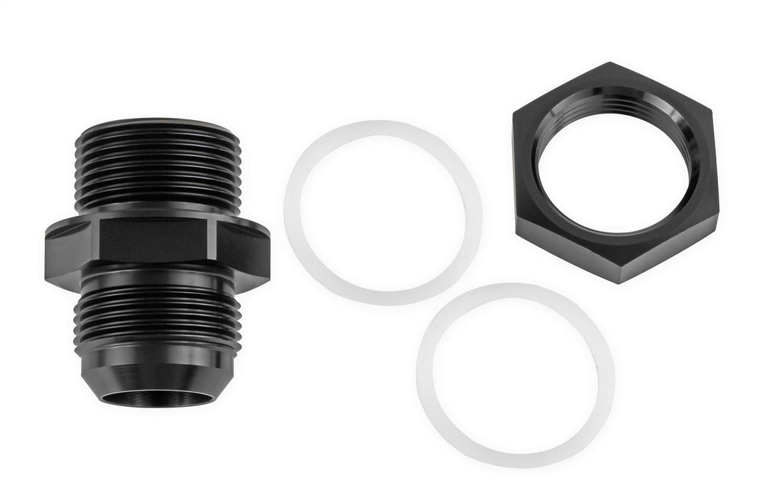 Earl's Performance AT983816ERL Fuel Cell Bulkhead Fitting; Fitting Size -16AN; w/PTFE Washers/Bulkhead Nut; - Truck Part Superstore