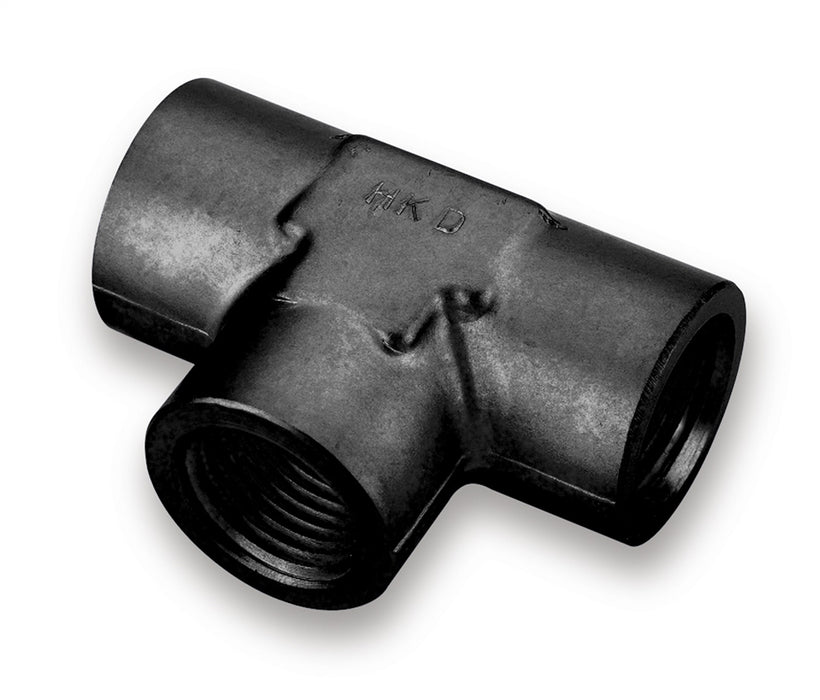 Earl's Performance AT991704ERL Aluminum NPT Tee; Size: 1/2 in. NPT Female; Anodized Black; Bagged Packaging; - Truck Part Superstore