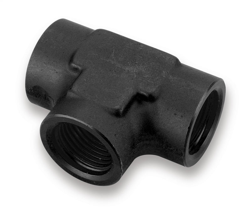 Earl's Performance AT993808ERL Aluminum AN Tee; Size: -8AN Female; Anodized Black; Bagged Packaging; - Truck Part Superstore