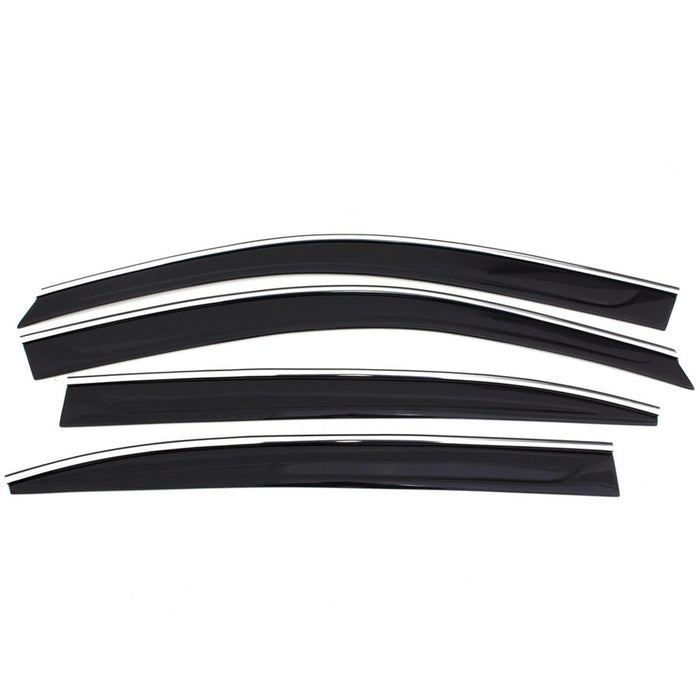 Auto Ventshade (AVS) 794031 Ventvisor® Low Profile Deflector 4 pc.; Chrome; - Truck Part Superstore