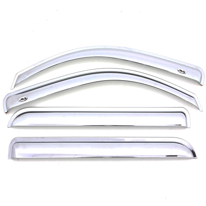 Auto Ventshade (AVS) 684383 Chrome Ventvisor™ Deflector 4 pc.; Outside Mount; - Truck Part Superstore