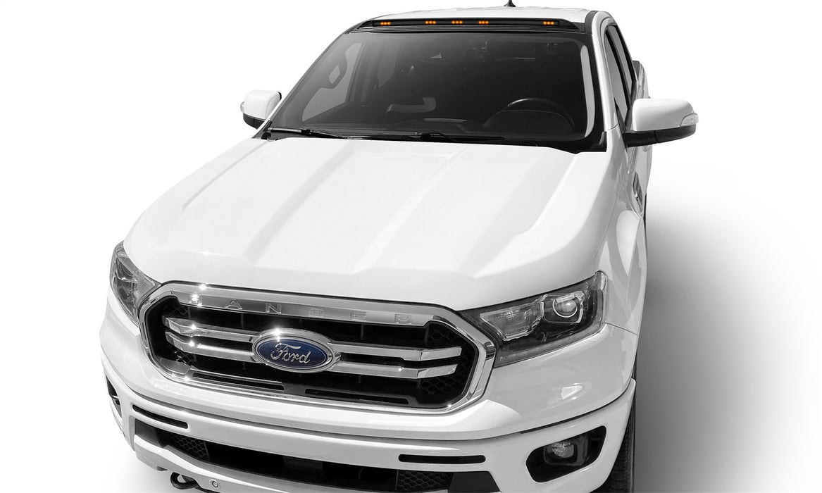 Auto Ventshade (AVS) 698166 Aerocab Marker Light; Black; Low Profile; With Five Amber LED Lights; - Truck Part Superstore