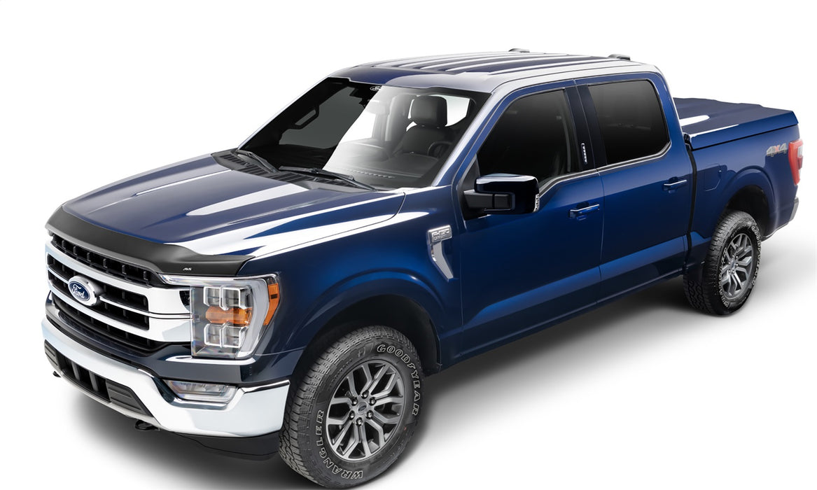 Auto Ventshade (AVS) 377196 Aeroskin Matte Black Hood Protector; Low Profile; - Truck Part Superstore