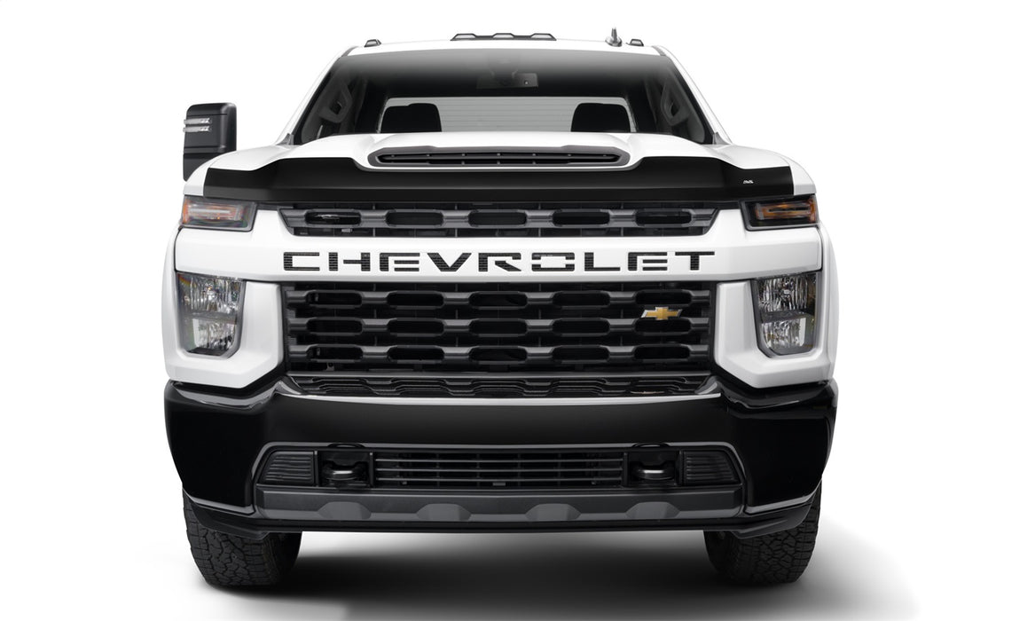 Auto Ventshade (AVS) 377187 Aeroskin Matte Black Hood Protector; Low Profile; - Truck Part Superstore