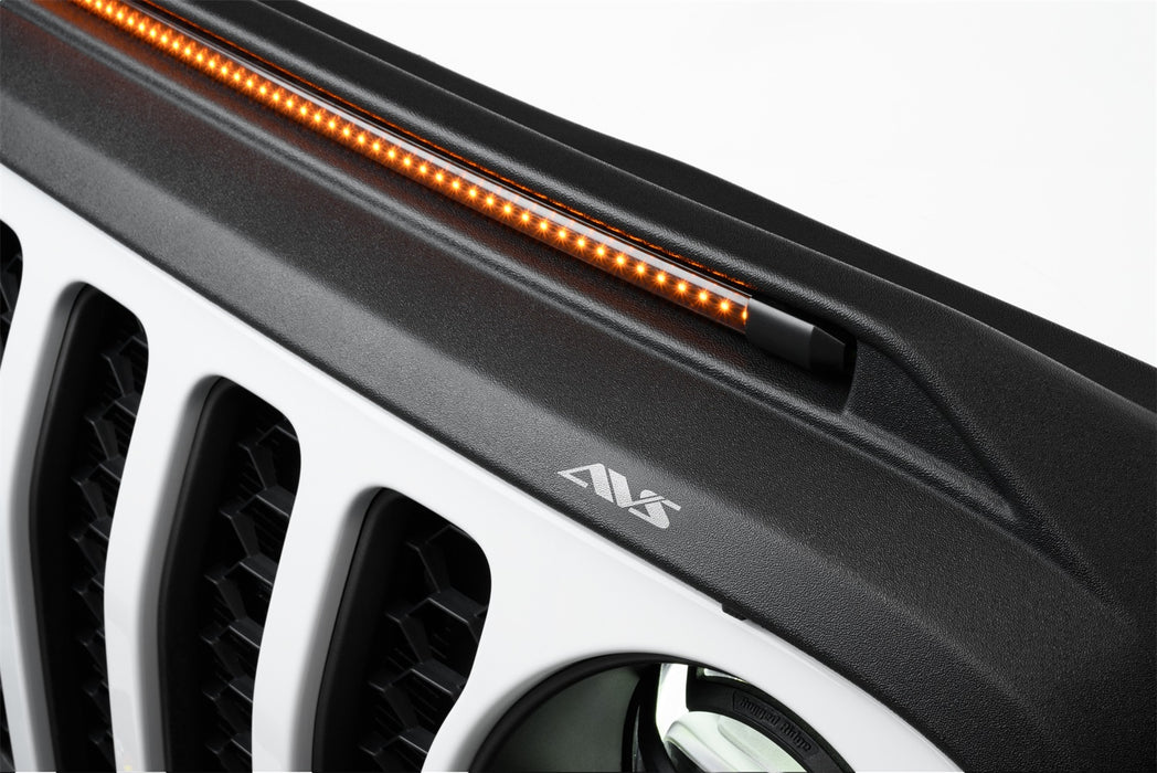 Auto Ventshade (AVS) 753156 Aeroskin LightShield™ Hood Protector; Black; Low Profile; - Truck Part Superstore