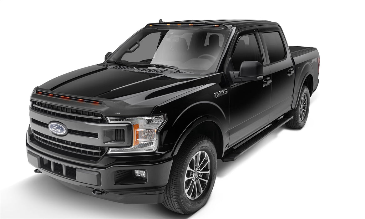 Auto Ventshade (AVS) 953096 Aeroskin LightShield™ Pro Hood Protector; Black; Low Profile; - Truck Part Superstore